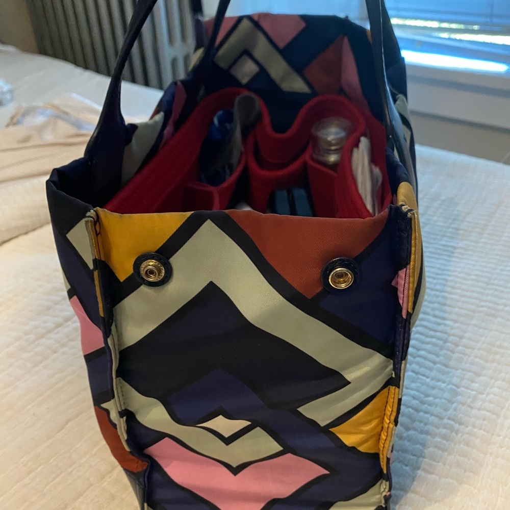 COPY - Tory Burch Ella printed tote multicolor leather /nylon materials - Picture 6 of 16